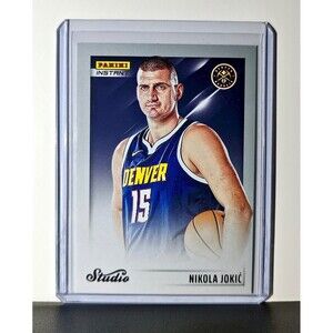 Nikola Jokic 2024-25 Panini NBA Studio #1 Card Denver Nuggets 1/275